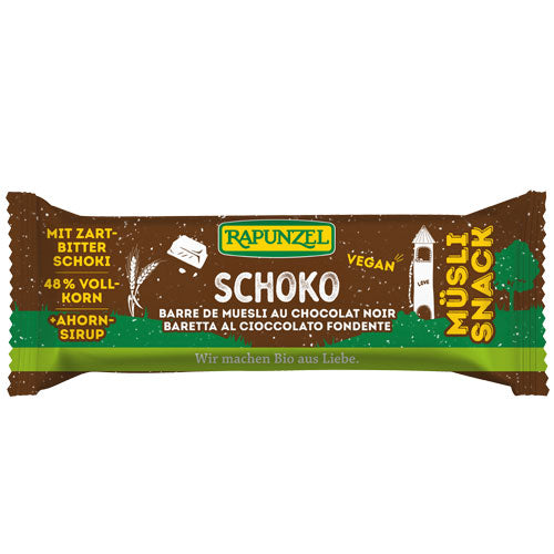 ΒΙΟΛΟΓΙΚΗ ΜΠΑΡΑ ΜΟΥΣΛΙ ΣΝΑΚ ΜΑΥΡΗ ΣΟΚΟΛΑΤΑ 50ΓΡ ΒΙΟ RAPUNZEL