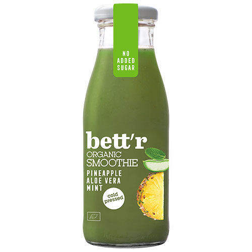 ΒΙΟΛΟΓΙΚΟ SMOOTHIE ΜΕ ΑΝΑΝΑ, ΑΛΟΗ & ΜΕΝΤΑ BETTR 250ML BIO