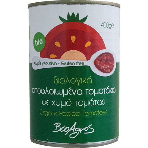 ΒΙΟΛΟΓΙΚΑ ΤΟΜΑΤΑΚΙΑ ΑΠΟΦΛΟΙΩΜΕΝΑ ΟΛΟΚΛΗΡΑ ΒΙΟ 400ΓΡ ΒΙΟΑΓΡΟΣ