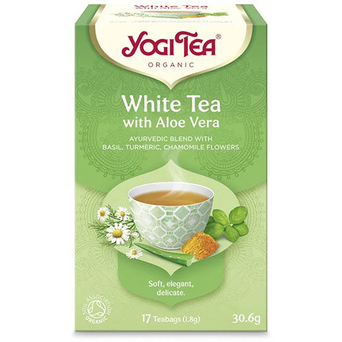 ΒΙΟΛΟΓΙΚΟ YOGI TEA WHITE WITH ALOE VERA BIO 30,6ΓΡ