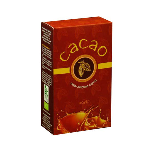 ΒΙΟΛΟΓΙΚΟ ΚΑΚΑΟ 200ΓΡ ΒΙΟ (ΗΜΙΑΠΟΒΟΥΤΥΡΩΜΕΝΟ 10-12% ΛΙΠΑΡΑ)