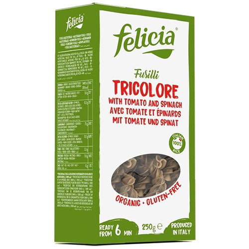 ΒΙΟΛΟΓΙΚΕΣ ΒΙΔΕΣ ΡΥΖΙΟΥ ΤΡΙΧΡΩΜΕΣ ΧΩΡΙΣ ΓΛΟΥΤΕΝΗ FELICIA 250ΓΡ ΒΙΟ