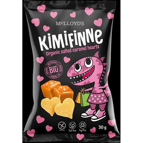 ΒΙΟΛΟΓΙΚΑ ΓΑΡΙΔΑΚΙΑ ΓΛΥΚΑ ΜΕ ΚΑΡΑΜΕΛΑ & ΑΛΑΤΙ (ΚΑΡΔΙΕΣ) McLloyd’s 30ΓΡ ΒΙΟ