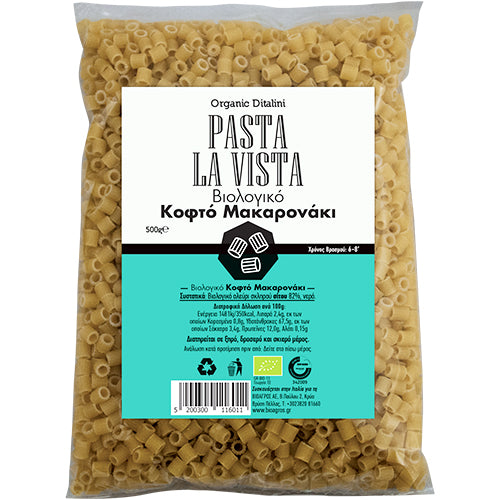 ΒΙΟΛΟΓΙΚΟ ΚΟΦΤΟ ΜΑΚΑΡΟΝΑΚΙ PASTA LA VISTA 500ΓΡ ΒΙΟ