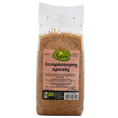 ΒΙΟΛΟΓΙΚΟΣ ΛΙΝΑΡΟΣΠΟΡΟΣ ΧΡΥΣΟΣ ΟΛΑ ΒΙΟ 500ΓΡ ΒΙΟ