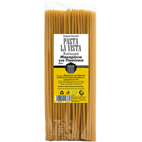 ΒΙΟΛΟΓΙΚΑ ΜΑΚΑΡΟΝΙΑ ΓΙΑ ΠΑΣΤΙΤΣΙΟ 500ΓΡ ΒΙΟ PASTA LA VISTA