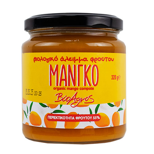 ΒΙΟΛΟΓΙΚΗ ΜΑΡΜΕΛΑΔΑ ΜΑΝΓΚΟ ΧΩΡΙΣ ΖΑΧΑΡΗ ΒΙΟΑΓΡΟΣ ΒΙΟ 320ΓΡ