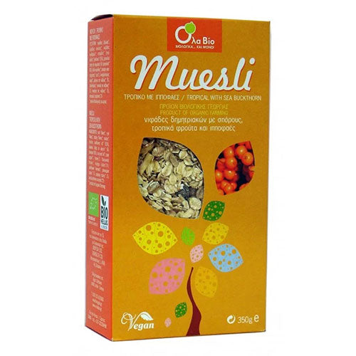 ΒΙΟΛΟΓΙΚΟ ΜΟΥΣΛΙ ΜΕ ΙΠΠΟΦΑΕΣ ΤΡΟΠΙΚΟ ΟΛΑ ΒΙΟ 350ΓΡ ΒΙΟ