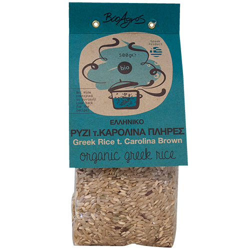 ΒΙΟΛΟΓΙΚΟ ΡΥΖΙ ΚΑΡΟΛΙΝΑ ΠΛΗΡΕΣ 500ΓΡ ΒΙΟΑΓΡΟΣ ΒΙΟ