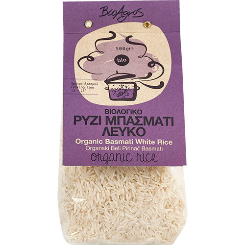 ΒΙΟΛΟΓΙΚΟ ΡΥΖΙ ΜΠΑΣΜΑΤΙ ΛΕΥΚΟ ΒΙΟΑΓΡΟΣ ΒΙΟ 500GR