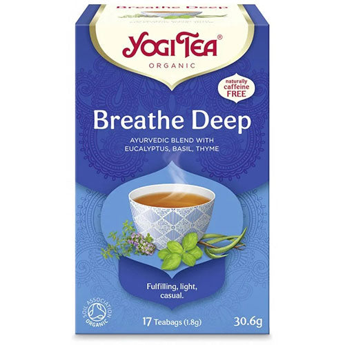ΒΙΟΛΟΓΙΚΟ YOGI TEA BREATH DEEP BIO (ΓΙΑ ΚΑΛΥΤΕΡΕΣ ΑΝΑΠΝΟΕΣ) 30,60ΓΡ